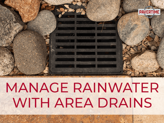 Manage rainwater with area drains