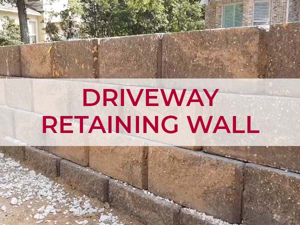 Retaining wall created by Pavertime in Houston, Texas.