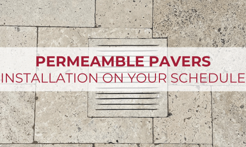 Permeable pavers that can be installed at a home