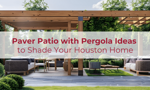 Exterior photo of a patio paver with pergolas for your backyard